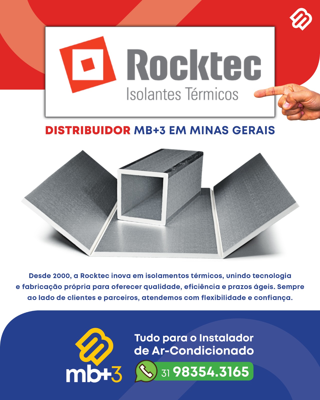 Distribuidor MB+3 Rocktec Isolantes Térmicos